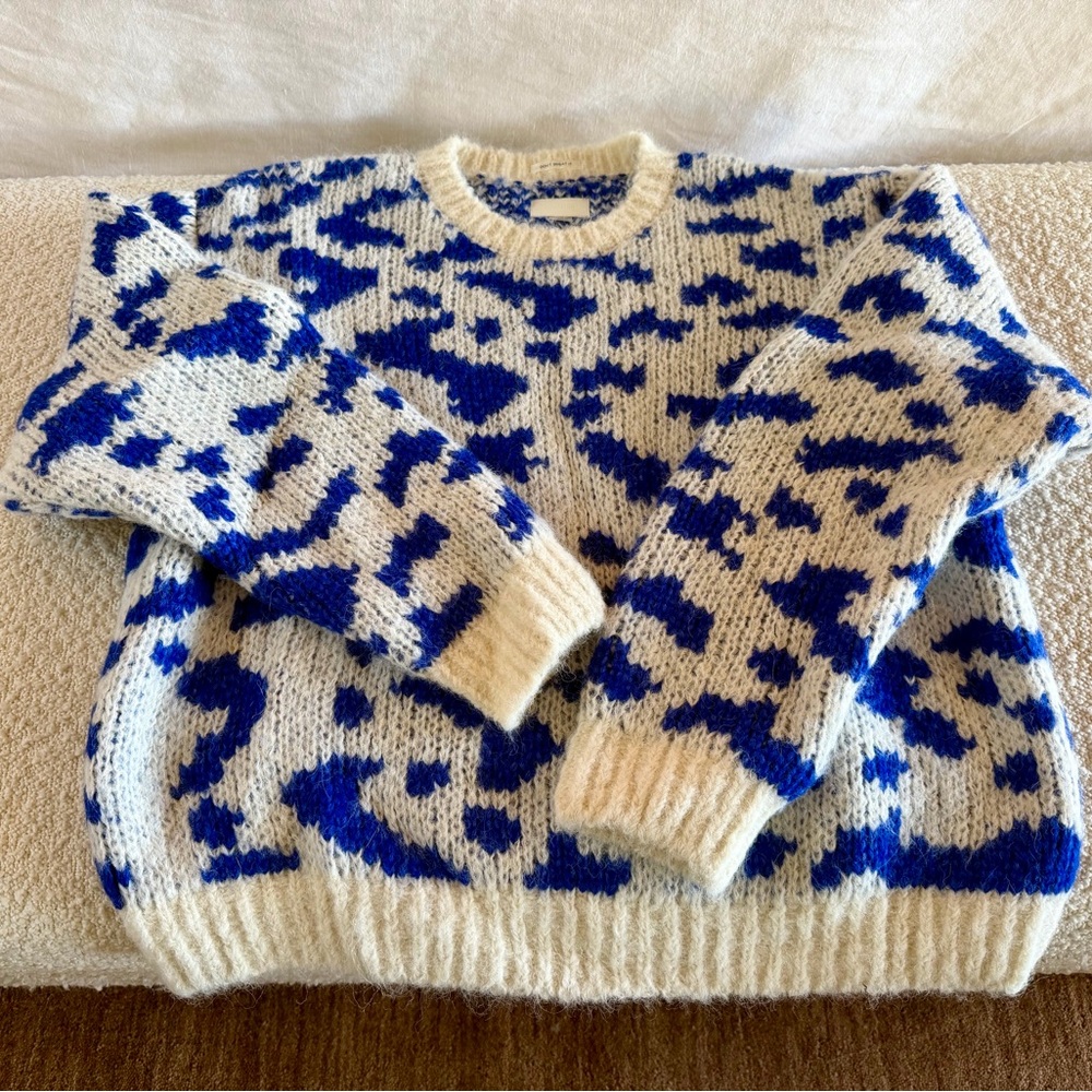 MOTHER Blue and White Sweater - Picture 6 of 8